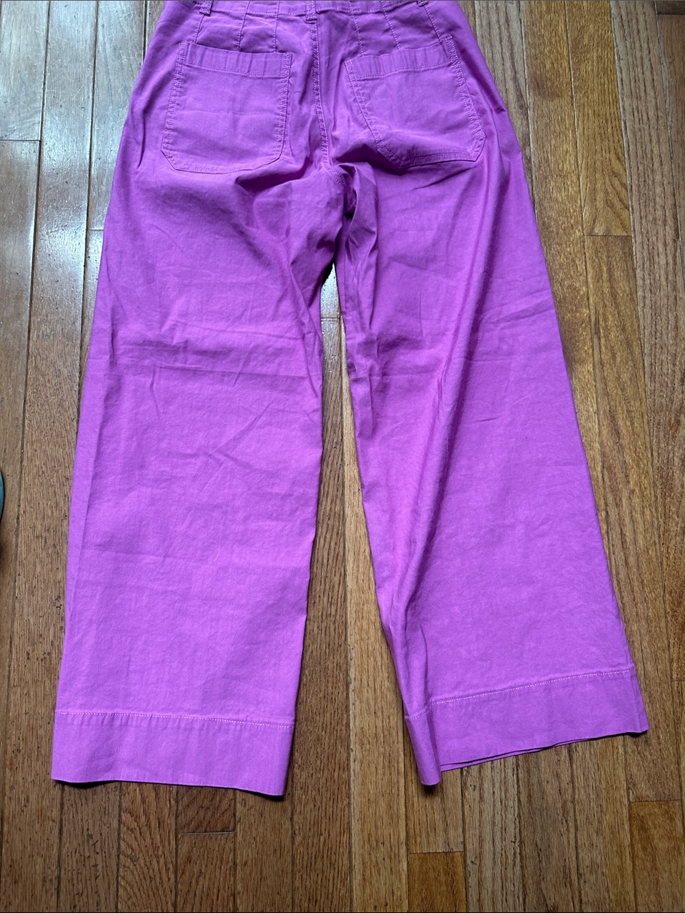 Maeve The Colette - Wide-Leg Cropped Pants in Bright Purple - Picture 5 of 5